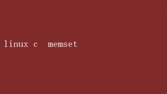 Linux C̣memset÷