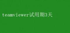 TeamViewer三天试用体验全解析